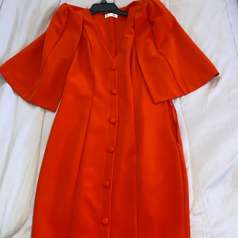 Red fancy dress with blazer attached
